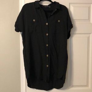 Long Black Blouse